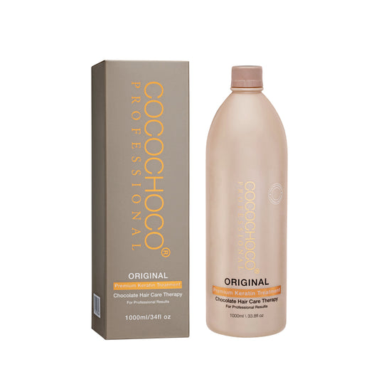 Trattamento dei capelli originale di cheratina brasiliana 1000 ml - per capelli scuri / spessi | Cocochoco®
