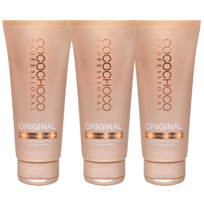 Trattamento dei capelli originale di cheratina brasiliana 250 ml - per capelli scuri / spessi | Cocochoco®