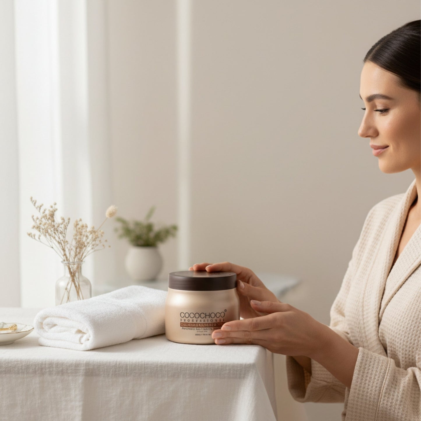 Maschera per capelli di collagene per capelli asciutti con biotina 500 ml | Cocochoco®