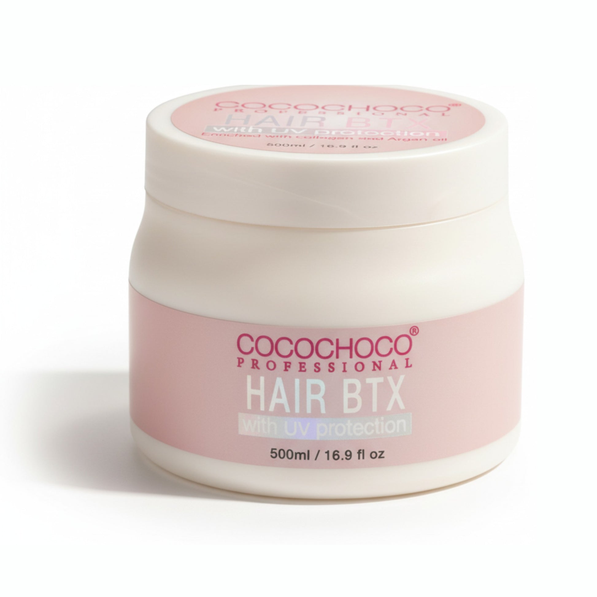 Cocochoco Professional Hair treatment BTX jar on a white background