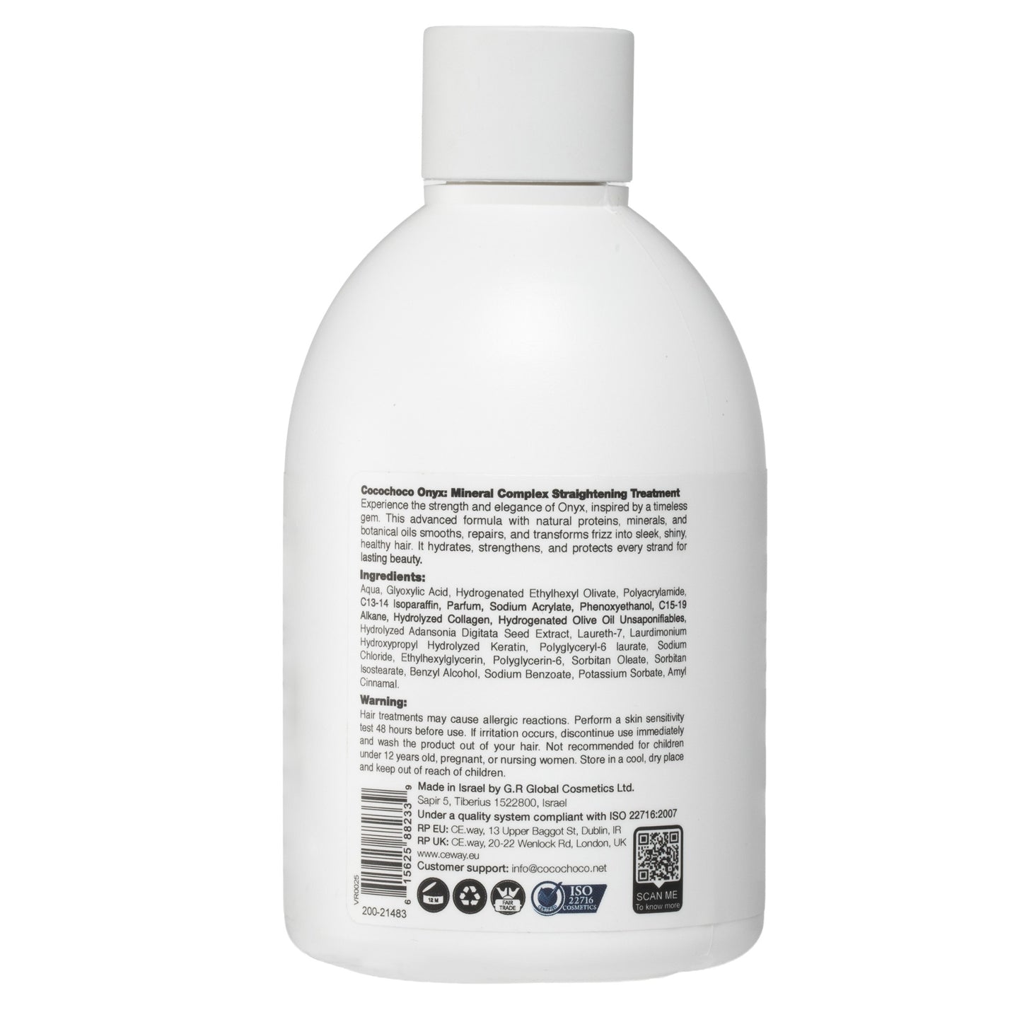 ONYX Mineral Keratin per stirare e restaurare i capelli 250 ml | COCOCHOCO®