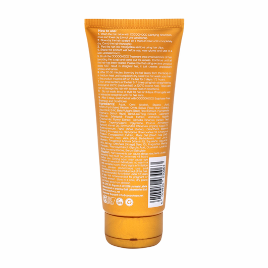 Trattamento per capelli oro di cheratina brasiliana 100 ml - Per capelli più brillanti / capelli lucidi | Cocochoco®