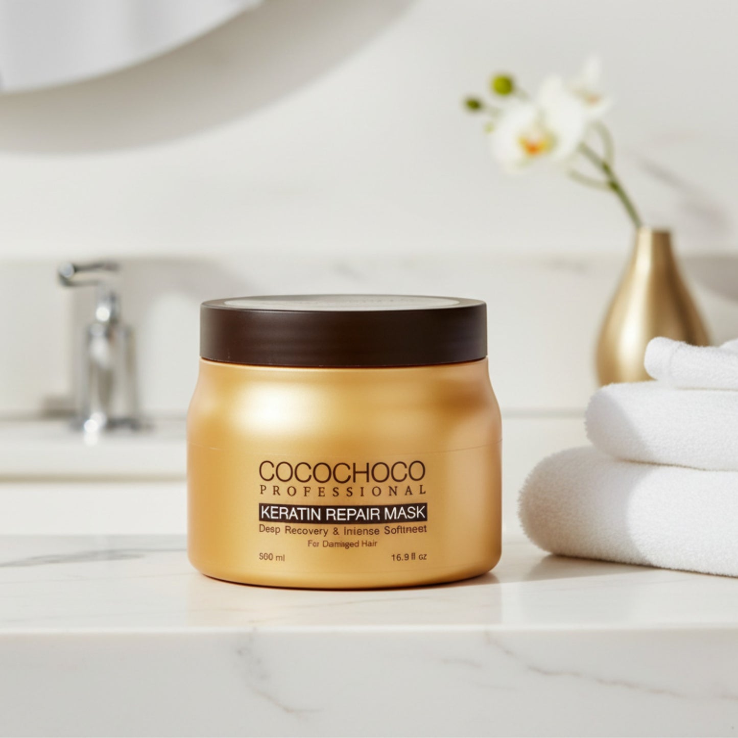 Maschera per capelli cheratina per idratazione e rigenerazione 500 ml | Cocochoco®