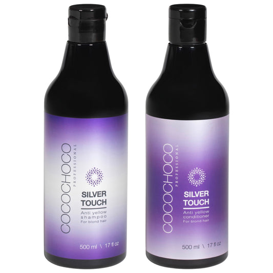 Impostare shampoo anti-giallo senza solfati + condizionatore argento touch 2x 500 ml | Cocochoco®